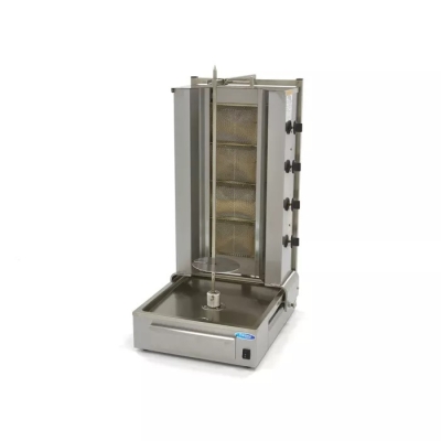 MACHINE Kebab Grill Gaz – 4 Brûleurs – 70kg Viande